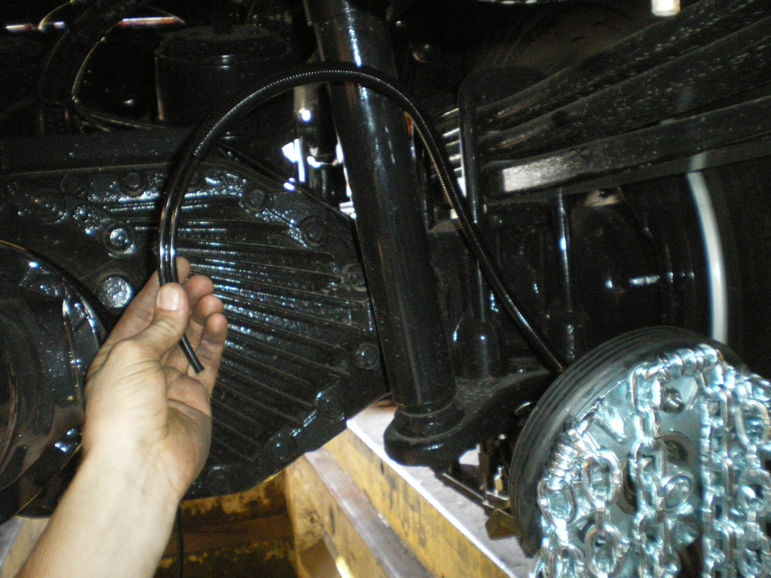 Die Luftversorgen erfolgt über die Verteilerleiste